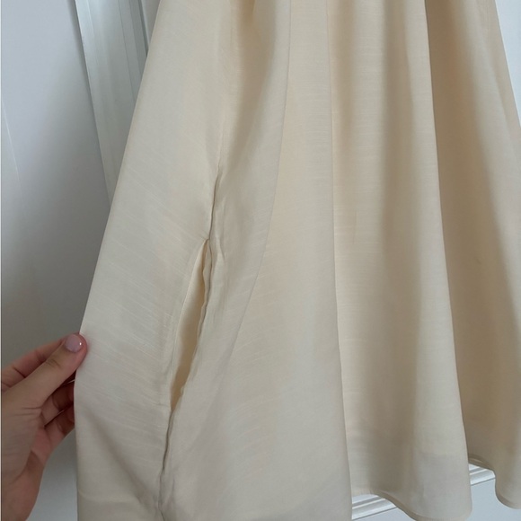 Who What Wear Cream Flutter Sleeve Sundress - Picture 5 of 7